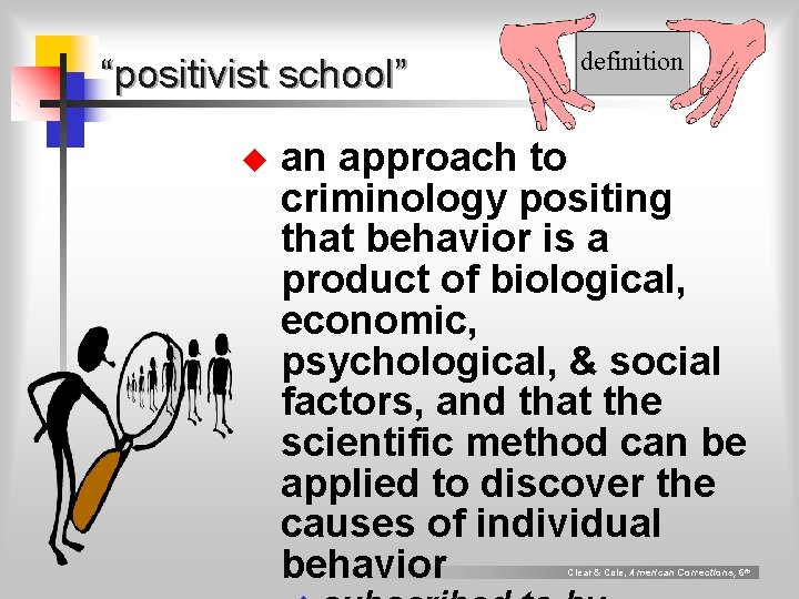 “positivist school” u definition an approach to criminology positing that behavior is a product