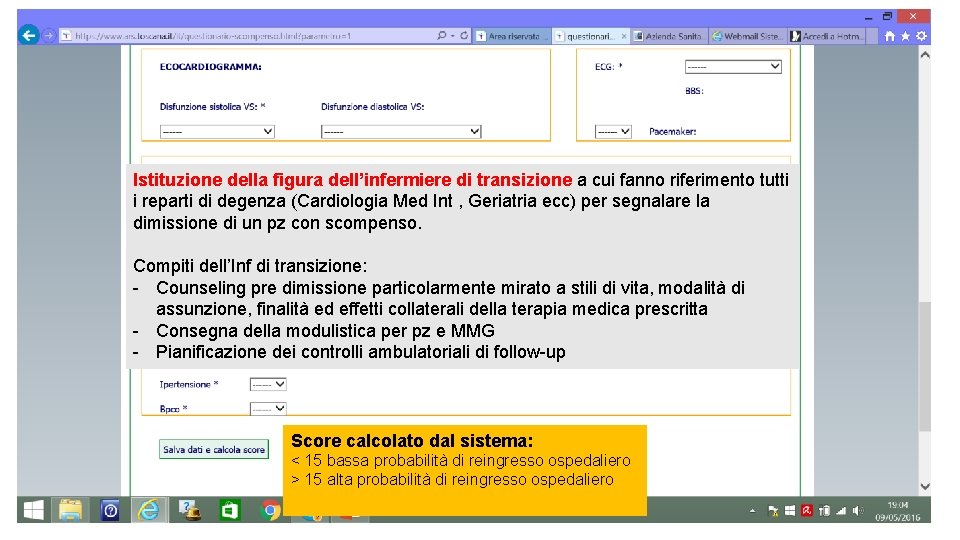Istituzione della figura dell’infermiere di transizione a cui fanno riferimento tutti i reparti di