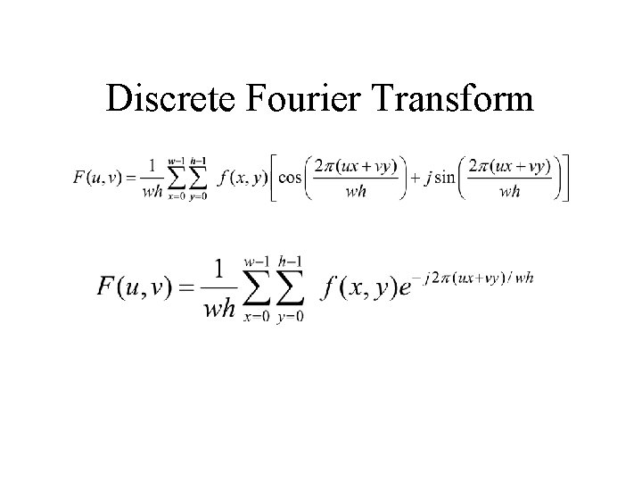 Discrete Fourier Transform 