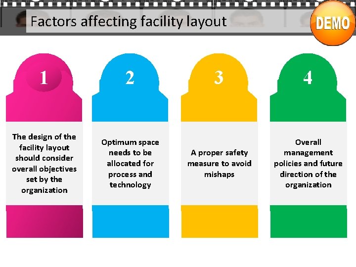 Factors affecting facility layout 1 2 The design of the facility layout should consider