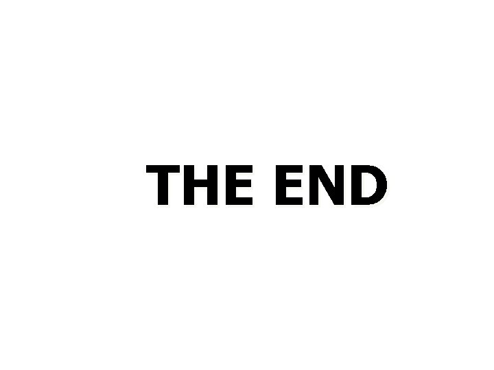 THE END 