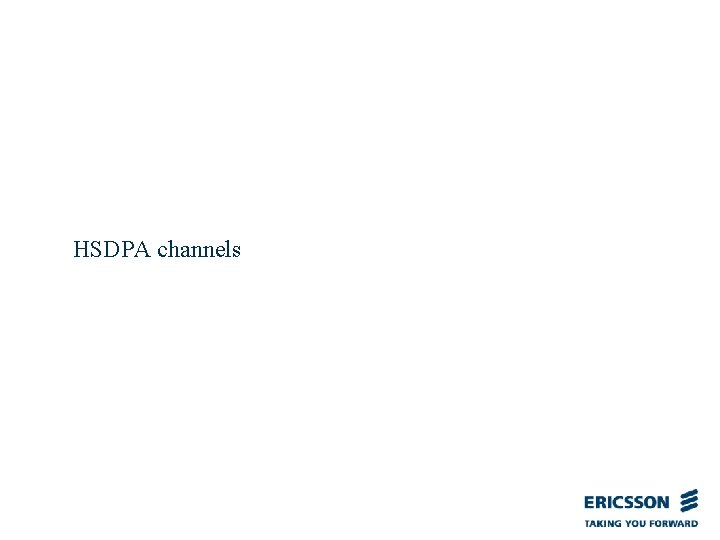 HSDPA channels 