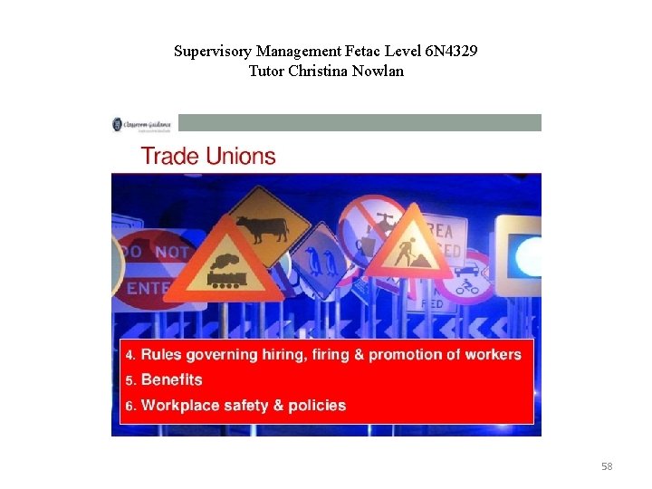 Supervisory Management Fetac Level 6 N 4329 Tutor Christina Nowlan 58 