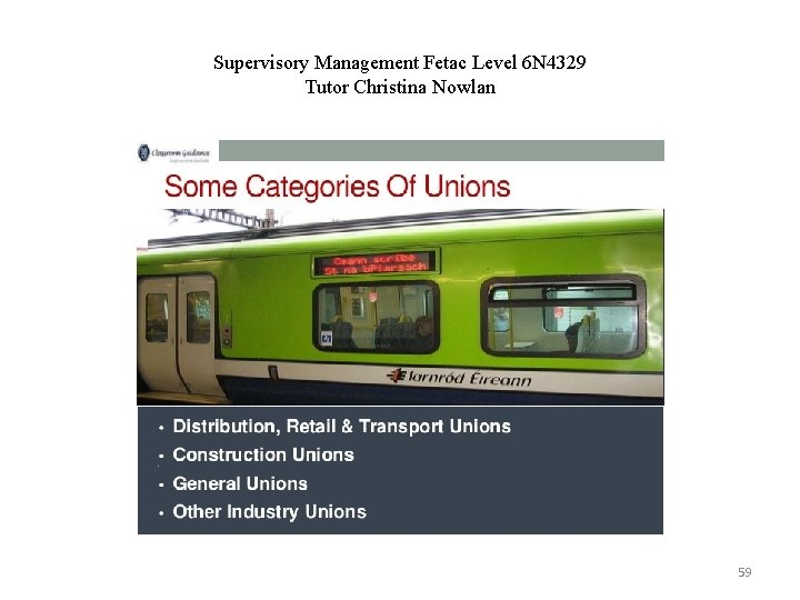 Supervisory Management Fetac Level 6 N 4329 Tutor Christina Nowlan 59 