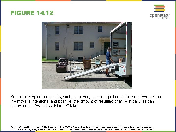 FIGURE 14. 12 Some fairly typical life events, such as moving, can be significant