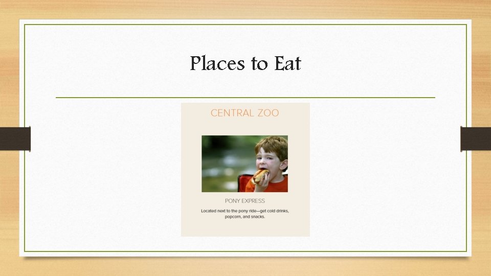 Places to Eat 