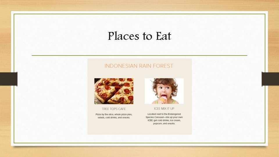 Places to Eat 