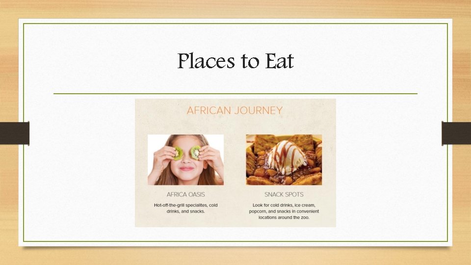 Places to Eat 