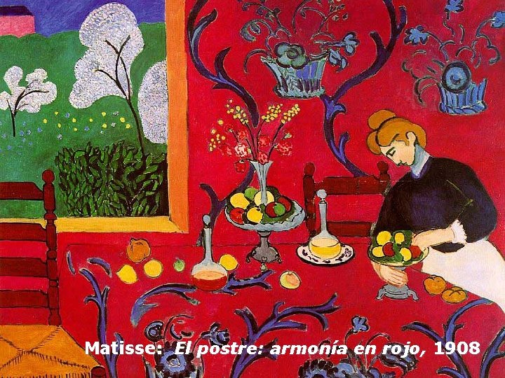 Matisse: El postre: armonía en rojo, 1908 