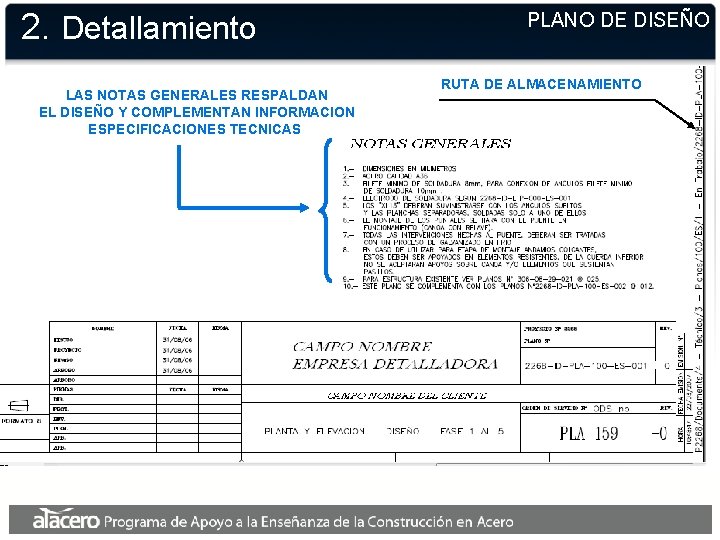 2. Detallamiento LAS NOTAS GENERALES RESPALDAN EL DISEÑO Y COMPLEMENTAN INFORMACION ESPECIFICACIONES TECNICAS PLANO 2. Detallamiento LAS NOTAS GENERALES RESPALDAN EL DISEÑO Y COMPLEMENTAN INFORMACION ESPECIFICACIONES TECNICAS PLANO