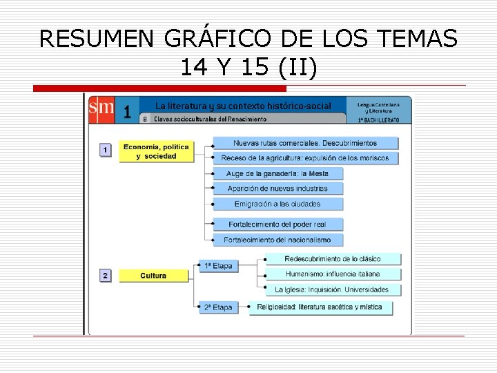 RESUMEN GRÁFICO DE LOS TEMAS 14 Y 15 (II) 