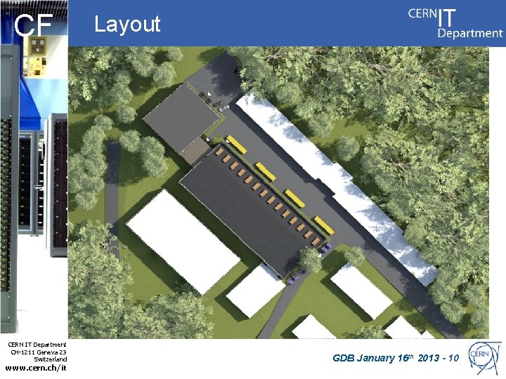 CF CERN IT Department CH-1211 Geneva 23 Switzerland www. cern. ch/it Layout GDB January
