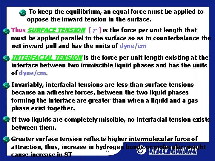 To keep the equilibrium, an equal force must be applied to oppose the inward