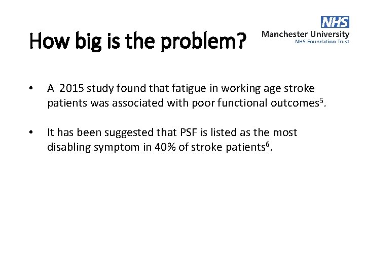 How big is the problem? • A 2015 study found that fatigue in working How big is the problem? • A 2015 study found that fatigue in working