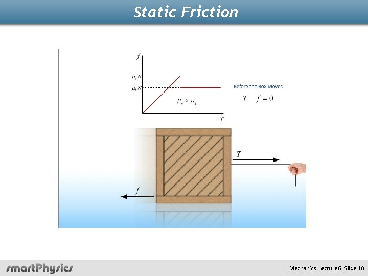 Static Friction Mechanics Lecture 6, Slide 10 