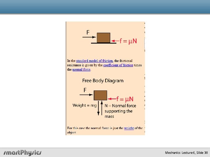 Mechanics Lecture 6, Slide 38 