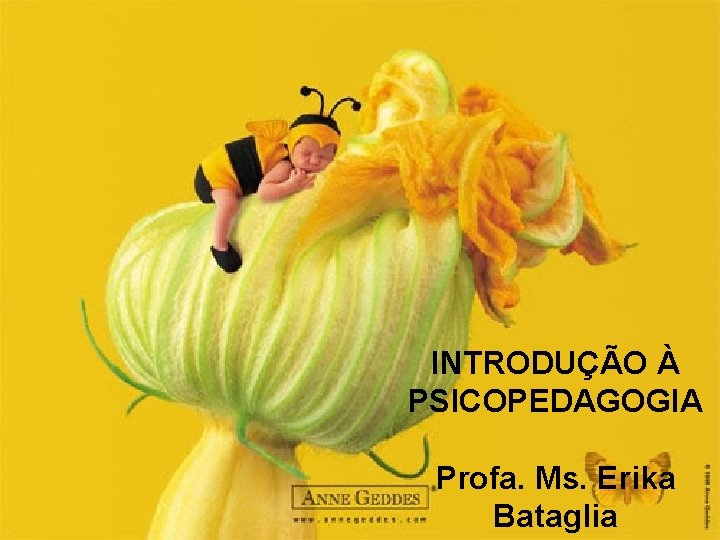 INTRODUÇÃO À PSICOPEDAGOGIA Profa. Ms. Erika Bataglia 