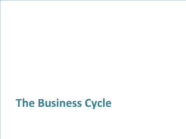 The Business Cycle 