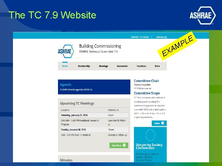 The TC 7. 9 Website A X E L P M E 