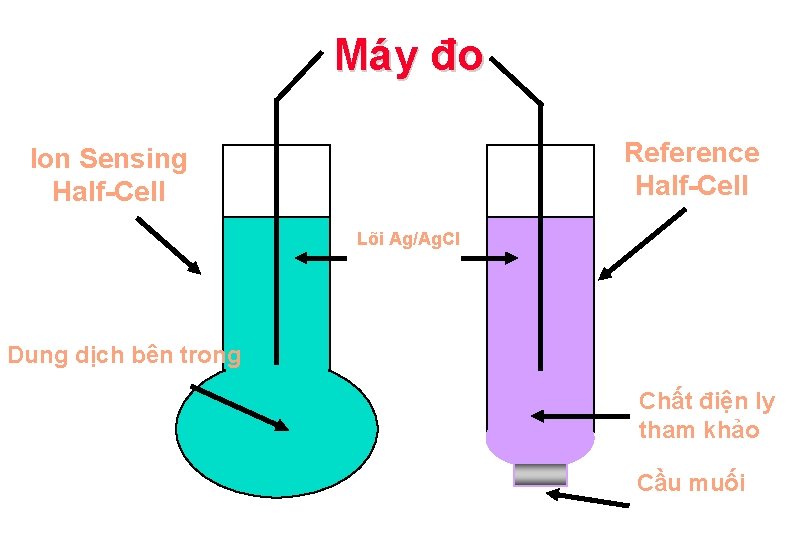 Máy đo Reference Half-Cell Ion Sensing Half-Cell Lõi Ag/Ag. Cl Dung dịch bên trong Máy đo Reference Half-Cell Ion Sensing Half-Cell Lõi Ag/Ag. Cl Dung dịch bên trong