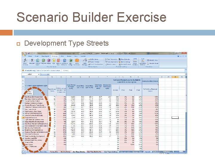 Scenario Builder Exercise Development Type Streets 