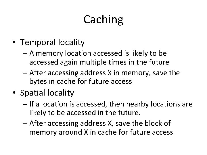 Local Cache Memory Cache Lab Recitation 7 1082012 Outline Memory organization