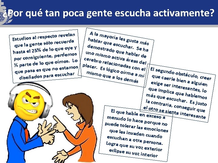 ¿Por qué tan poca gente escucha activamente? A la ma n la e v