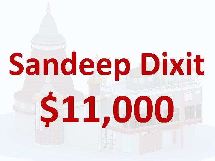 Sandeep Dixit $11, 000 