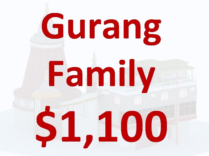 Gurang Family $1, 100 