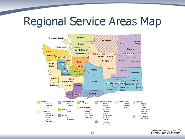 Regional Service Areas Map 63 