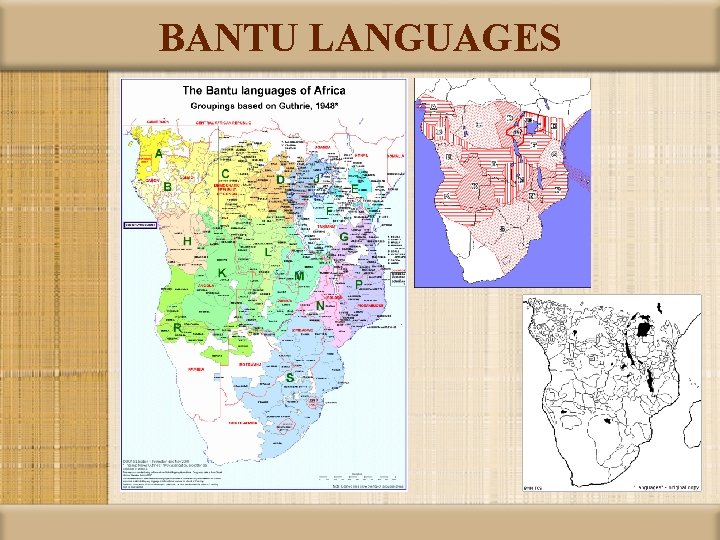 BANTU LANGUAGES 