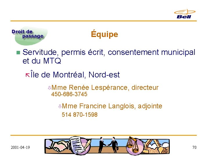Équipe n Servitude, permis écrit, consentement municipal et du MTQ ã Île de Montréal,