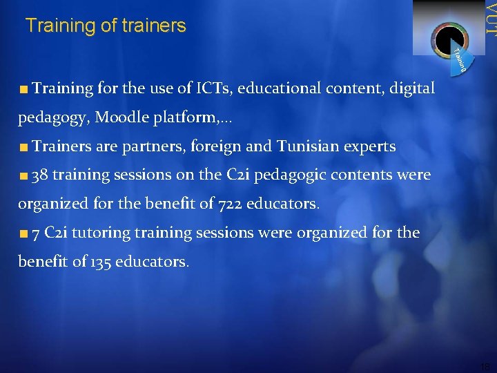 VUT Training of trainers g inin Training for the use of ICTs, educational content,