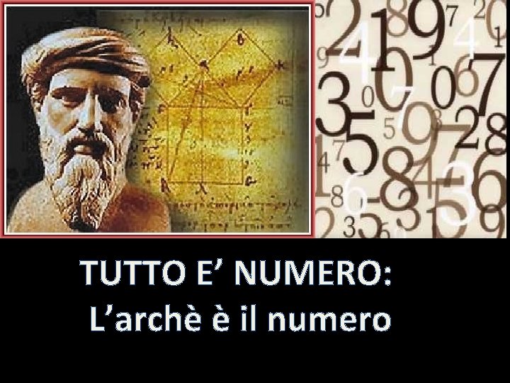 TUTTO E’ NUMERO: L’archè è il numero 