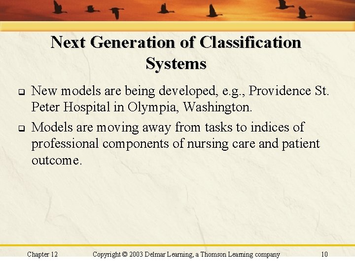 Next Generation of Classification Systems q q New models are being developed, e. g. Next Generation of Classification Systems q q New models are being developed, e. g.