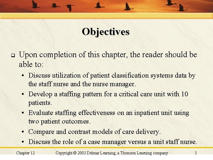 Objectives q Upon completion of this chapter, the reader should be able to: • Objectives q Upon completion of this chapter, the reader should be able to: •