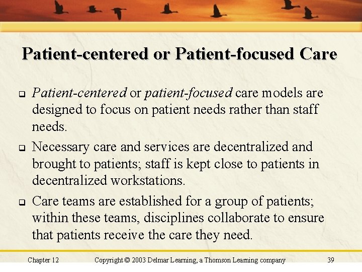 Patient-centered or Patient-focused Care q q q Patient-centered or patient-focused care models are designed Patient-centered or Patient-focused Care q q q Patient-centered or patient-focused care models are designed