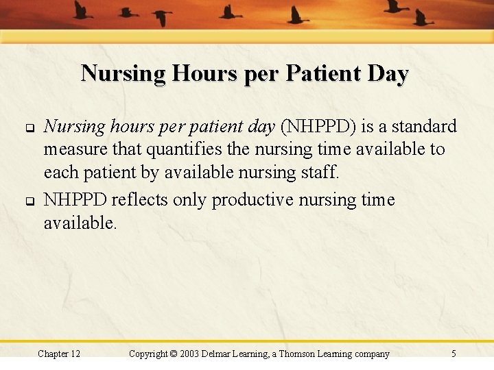 Nursing Hours per Patient Day q q Nursing hours per patient day (NHPPD) is Nursing Hours per Patient Day q q Nursing hours per patient day (NHPPD) is