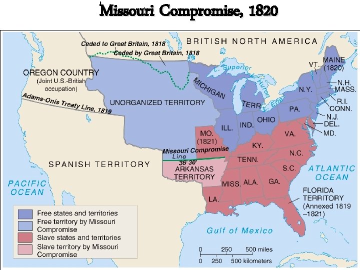 Missouri Compromise, 1820 