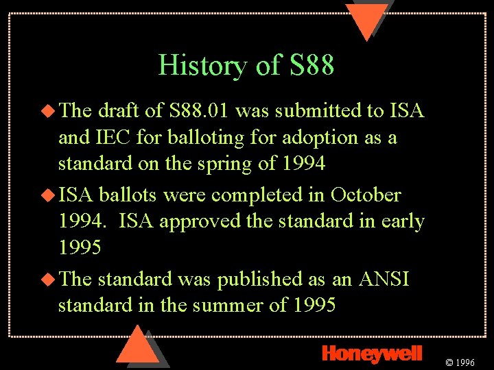 Overview of the ANSIISA S 88 01 Batch