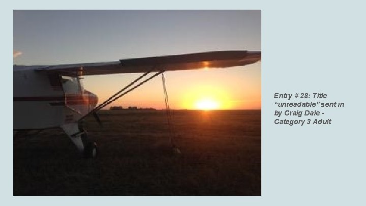 Entry # 28: Title “unreadable” sent in by Craig Dale Category 3 Adult 