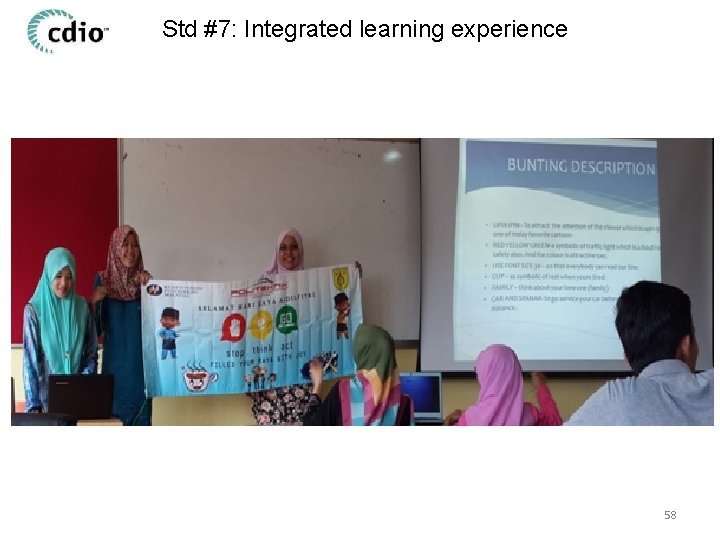 Std #7: Integrated learning experience 58 