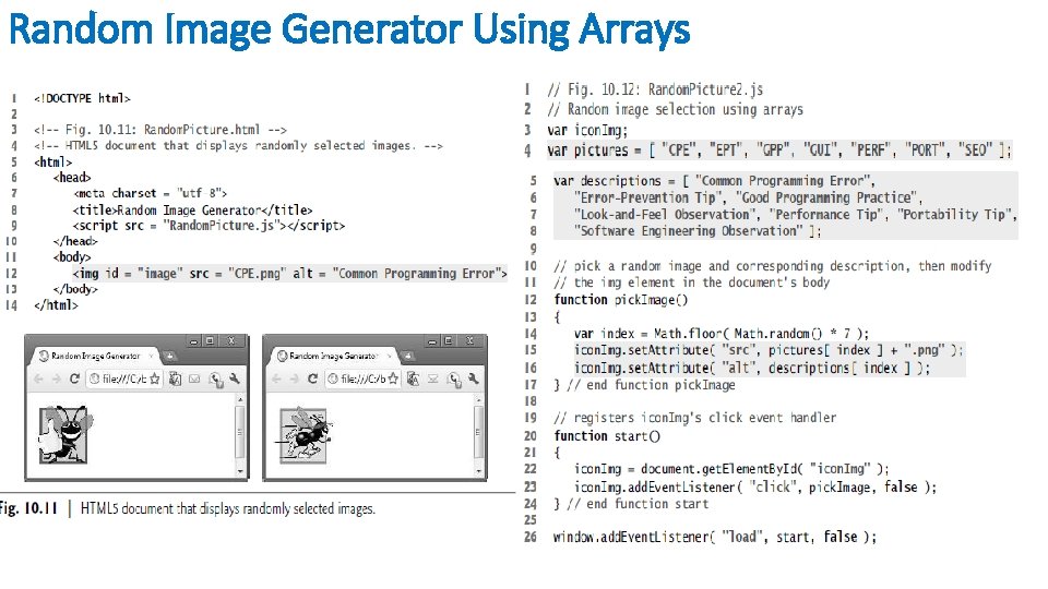 Random Image Generator Using Arrays 