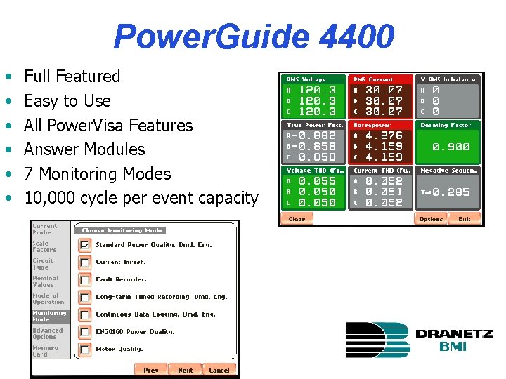 Power. Guide 4400 • • • Full Featured Easy to Use All Power. Visa