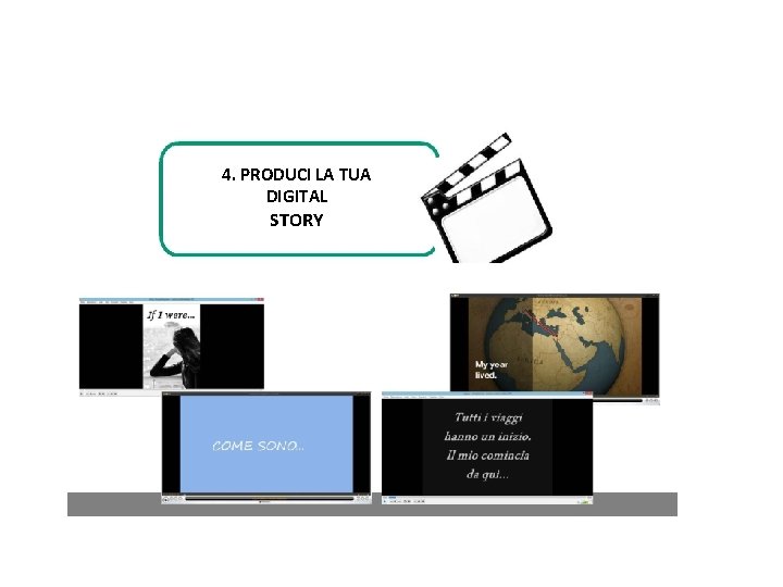 4. PRODUCI LA TUA DIGITAL STORY 