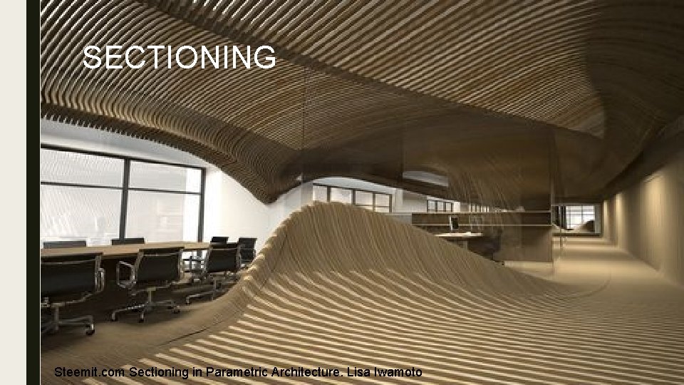 SECTIONING Steemit. com Sectioning in Parametric Architecture. Lisa Iwamoto 