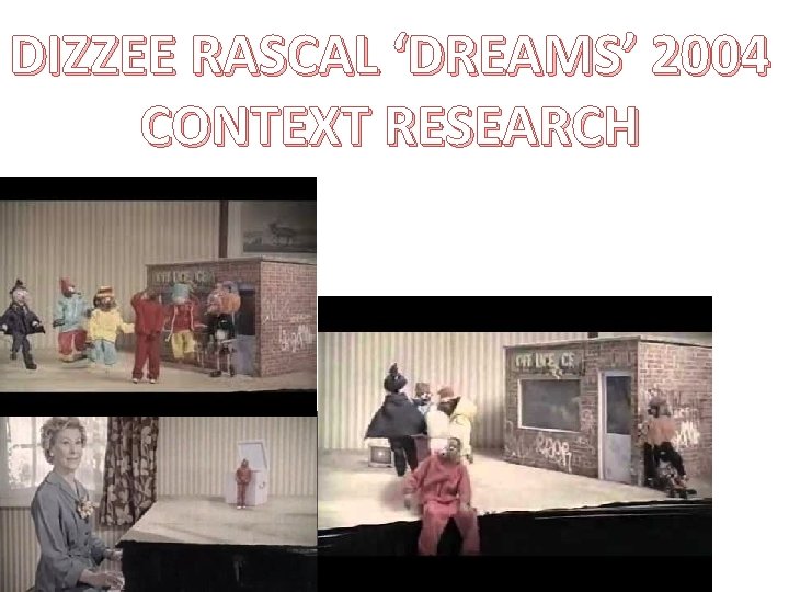 DIZZEE RASCAL ‘DREAMS’ 2004 CONTEXT RESEARCH 