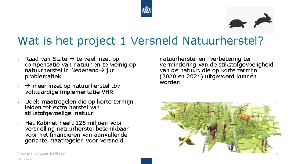 Wat is het project 1 Versneld Natuurherstel? › Raad van State te veel inzet