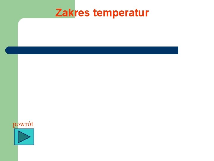 Zakres temperatur powrót 