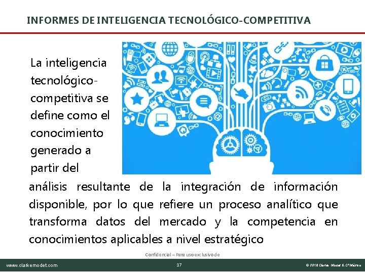 INFORMES DE INTELIGENCIA TECNOLÓGICO-COMPETITIVA La inteligencia tecnológicocompetitiva se define como el conocimiento generado a